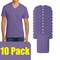 Gildan Men's Softstyle Short Sleeve V-Neck T-Shirt for DIY Projects & Printing, Heather Purple, S-5XL